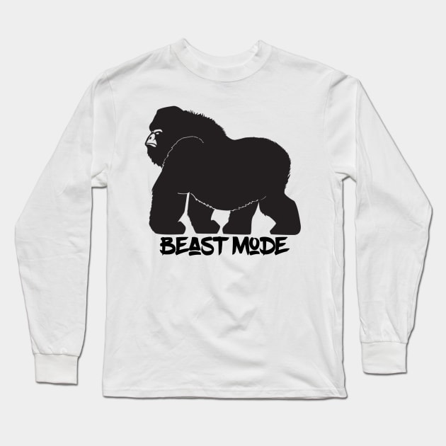 Beast Mode Long Sleeve T-Shirt by mrgacuya